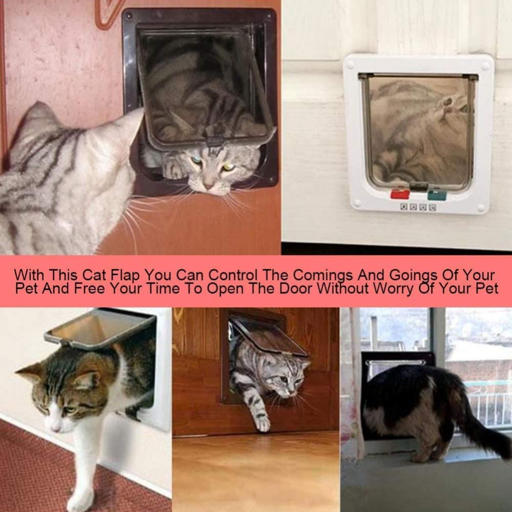 Amazon | ペットドアフェンスペットドアの穴ホット猫のドア猫の穴犬の
